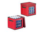 Set Di 2 Scatole Portaoggetti Natalizi Relaxdays