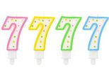 Candela Numero 7 Con Puntini 7,5 Cm | PF-SCK7