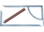 Hedue Scriba Alpha Set Squadra Da Carpentiere, Scriba, Bordo Smussato In Acciaio Inox, 3 Pezzi