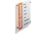 Durable Targa Fuori Porta Crystal Sign® A3, Trasparente, 482619