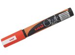 Uni-Ball Pennarello A Gesso PWE-5M, Arancione Neon, Punta Tonda