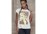 Mister Tee Camicia Femminile Donna David Bowie Tee Bianco-L