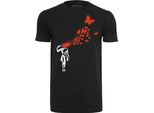 Merchcode T-Shirt Brandalised - Banksy´S Graffiti Butterfly Tee Black-S