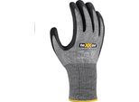 Texxor Guanto A Maglia Antitaglio Con Rivestimento In Nitrile Sabbiato Grigio/Nero-S