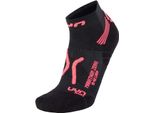 Uyn Run Marathon Zero Nero-Corallo Fluo 41/42 Calzini Da Corsa