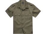 Brandit Us Ripstop Camicia A Maniche Corte Oliva, 4XL
