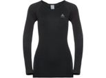 Odlo Bl Top Girocollo L/S Performan 60064 Nero - Odlo Concrete Gr Xs
