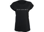 Merchcode Camicia Da Donna Amici Logo Tee Nero-5Xl
