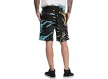 Urban Classics - Pantaloncini Neri Tie Dye Da Uomo - L