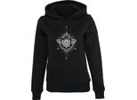 Mister Tee Damen Felpa Con Cappuccio Ladies Moth Hoody Nero-Xs