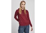 Urban Classics Donna Felpa Con Cappuccio Biologica Bordeaux - 4XL