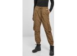 Urban Classics - Pantaloni Cargo In Nylon Stropicciato A Vita Alta Da Donna - S