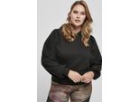 Urban Classics Donna Felpa Con Cappuccio Batwing In Tessuto Organico Nero - S