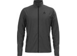 Odlo Mid Layer Full Zip Roy Shale Grey - Black Strip Shale Grey - Black Stripes Xxl