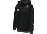 Hummel Lead Poly Felpa Con Cappuccio Donna Nero Taglia S