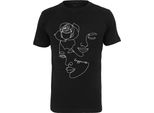 Mister Tee Camicia Femminile Donna Una Linea Rose Tee Nero-Xs