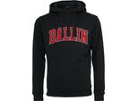 Mister Tee Felpa Con Cappuccio Ballin 23 Hoody Nero-Xxl