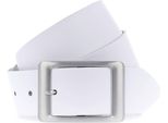 Vanzetti Pelle Cintura Classics 40Mm Leather Belt W90 White Bianco