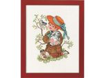 Eva Rosenstand Set Punto Croce "Ragazzo Con Coniglio"", Schema Di Conteggio, 28X35Cm"