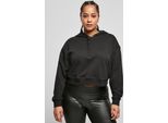 DáMská Mikina Urban Classics Ladies Short Terry Hoody Nero - Xxl