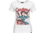 Maglietta Da Donna Queen Kerosin Gearhead (Bianco, Xxl)