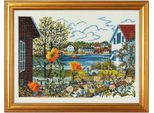 Eva Rosenstand Set Punto Croce "Soerland/Lyngoer"", Schema Di Conteggio, 30X40Cm"
