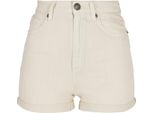 Urban Classics Donna - Pantaloncini 5 Tasche In Denim Sabbia - W27