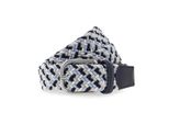 Vanzetti Cintura Braided Women's Belt W80 Lightblue / White