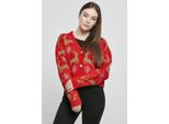 Urban Classics - Cardigan Corto Oversize Da Donna Rosso/Oro - 4XL