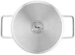 Fissler Pure Collection / Pentola Per Arrostire In Acciaio Inox (Ø 24 Cm, 3,9L), Con Coperchio In Vetro, Scalatura Interna - Induzione