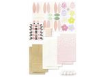 Folia 41292 Folia Bastelset PapiertüTen-Set HäSchen Braun/Rosa/Weiß 9 St.
