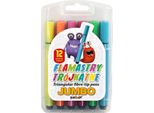Pennarelli Triangolari Jumbo 12 Colori In Scatola Di Plastica Fun&Joy