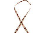 Nastro Regalo Cuori Decorazione Nastro Di Cotone 15Mm 20M Rosso Crema Matrimonio San Valentino