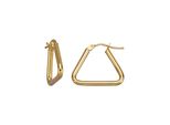 Paar Creolen "375/- Gelbgold Glanz Dreieck", Gelb, Fascination by Ellen K., Ohrringe, Damen, One-Size, Gold