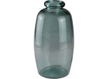 Bodenvase AM DESIGN, transparent, B:19,00cm H:35,00cm T:19,00cm, Glas, Vasen, mundgelasen, Höhe 35 cm