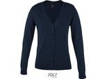 Sols 90012 | Golden Donna Cardigan Lavorato A Maglia Con Scollo A V - Colore: Navy - Taglia: S