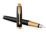 Parker Im Premium Penna Stilografica Sistema Di Riempimento Della Cartuccia Nero, Oro 1 Pz