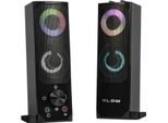 2 In 1 Altoparlante Bluetooth 2.0 Altoparlante Per Pc Con Funzione Soundbar Retroilluminazione Led Rgb Altoparlante Stereo 2X3W Rms 2X2" Aux 3,5 Mm Alimentazione Usb"