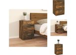 Vidaxl Comodino Rovere Fumé 40X40X63 Cm Materiale A Base Di Legno - Comodini
