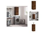 Vidaxl Armadio A Muro Rovere Fumé 34,5X34X90 Cm Materiale Legno - Credenze