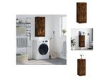 Vidaxl Armadio A Muro Rovere Fumé 34,5X34X90 Cm Materiale Legno - Credenze