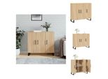 Vidaxl Credenza Rovere Sonoma 90X34X80 Cm Materiale Legno - Credenze
