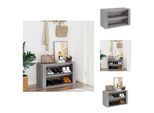 Vidaxl Portascarpe Grigio Sonoma 75X35X45 Cm Materiale A Base Di Legno - Portascarpe E Armadietti