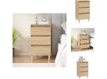 Vidaxl Comodino Rovere Sonoma 40X35X70 Cm Materiale Legno - Comodini