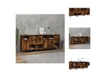 Vidaxl Credenze 3 Pz. Rovere Fumé 60X35X70 Cm Materiale A Base Di Legno - Credenze