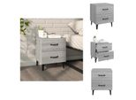 Vidaxl Comodino Grigio Sonoma 40X35X47,5 Cm - Comodini