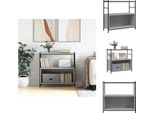 Vidaxl Libreria Grey Sonoma 80X30X78,5 Cm Materiale A Base Di Legno E Ferro - Librerie & Librerie