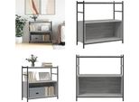 Vidaxl Scaffale Grigio Sonoma 80X30X78,5 Cm Materiale A Base Di Legno E Ferro - Scaffale - Librerie - Libreria - Scaffale Portaoggetti