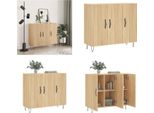 Vidaxl Credenza Rovere Sonoma 90X34X80 Cm In Legno - Credenza - Credenze - Armadio - Armadio Portaoggetti