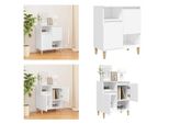 Vidaxl Credenza Bianca 60X35X70 Cm Materiale A Base Di Legno - Credenza - Credenza - Armadio - Armadio Portaoggetti
